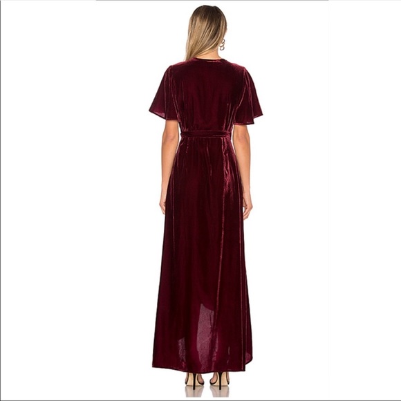 Privacy Please Krause Velvet Wrap Dress XS - Picture 3 of 8